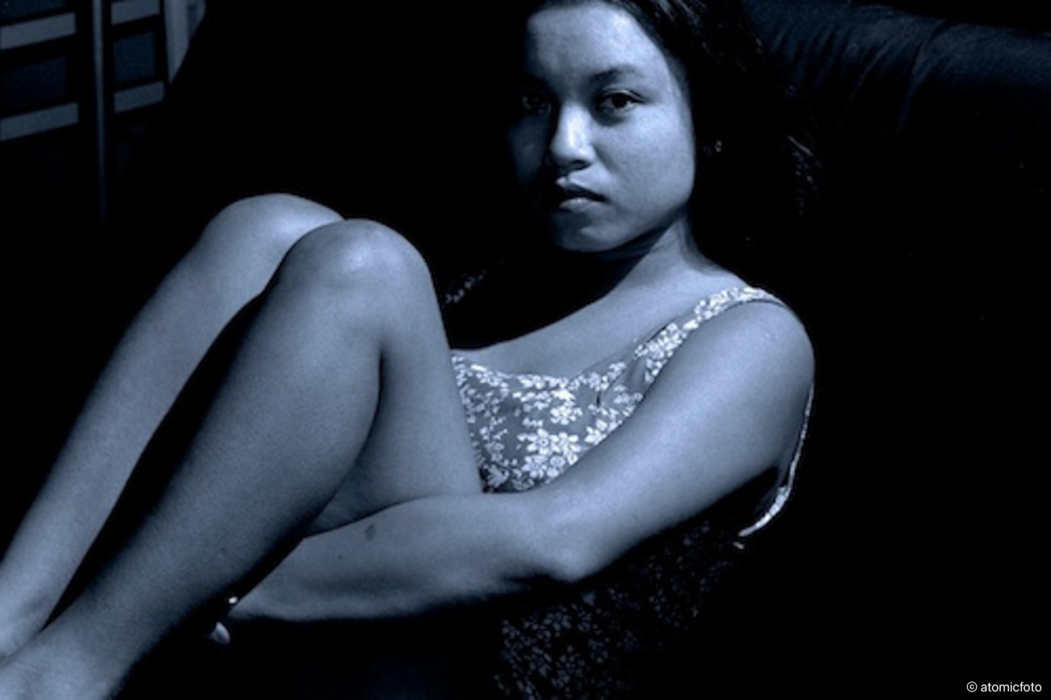 "Zimbo" c 1993. Shot with Agfapan 400 35mm film, my Pentax LX pro camera, and some really basic photoflood lighting.